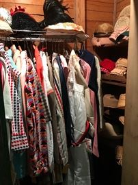 Vintage clothing and hats