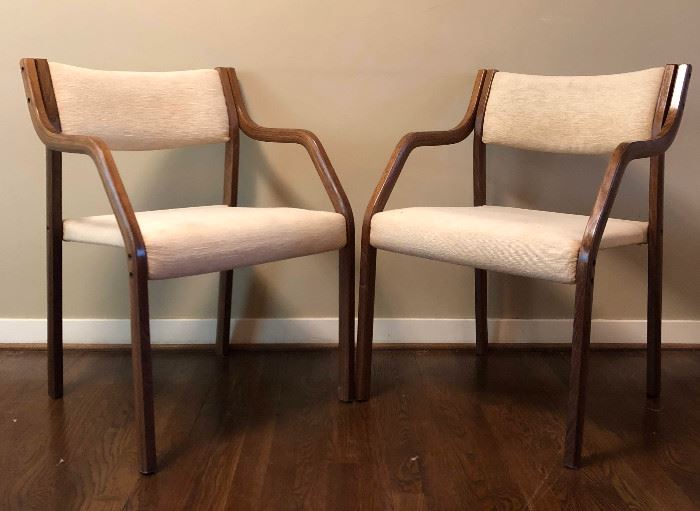 Mid-cent Stacking Chairs