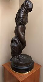 Bronze after Houdon, Jean-Antoine "L'Hiver ou La Frileuse"
