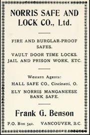 Norris Safe 7 Lock Co Halls Safe Company  L. V. Westerman 1919 Seamans Journal