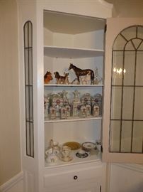 Complete German lusterware canister & spice set
