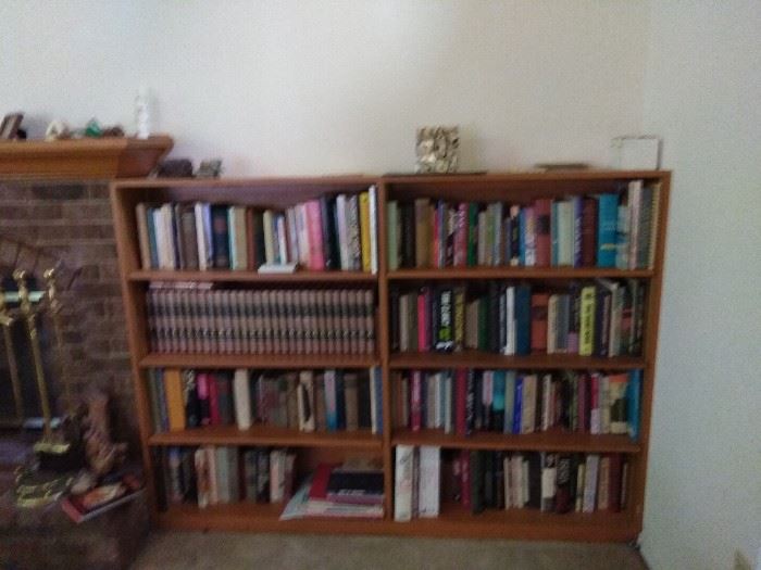 large selection of books and book cases