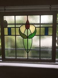 Framed stained glass
