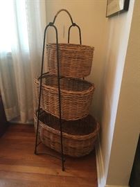 Tiered basket grouping (Pottery Barn)