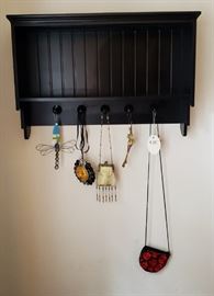 One of four hat racks
