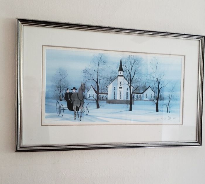 Numbered print 143/1000 by P. Buckley Moss.