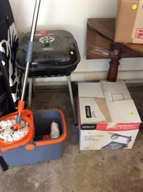 Spin mop combo, small grill, and new overhead projector