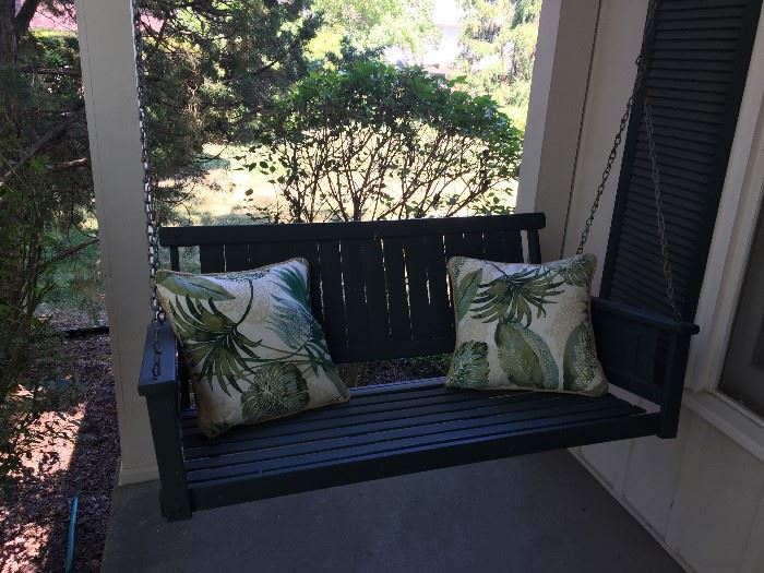 Wood Porch Swing