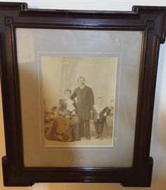 Antique Family Photo with Great Frame
