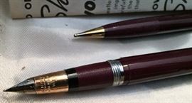 Great Sheaffer's Set / Snorkel Pen with 14K NIB & Pencil
