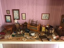 Doll house furniture and miniatures 