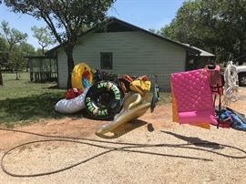 Rafts water ski tubes