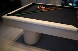 8’ Modern White Regulation Pool Table