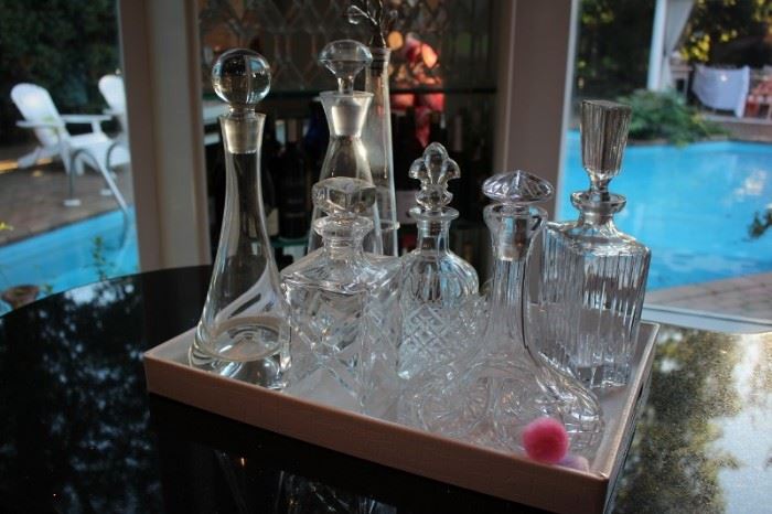 Decanters and Tray