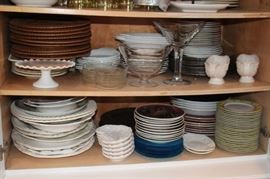 Huge Amount of Kitchenware, Pots and Pans and Serving Pieces, Dish Sets and Baking