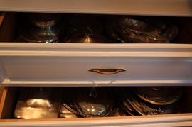 Huge Amount of Kitchenware, Pots and Pans and Serving Pieces, Dish Sets and Baking