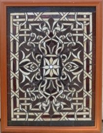 Large stained glass window