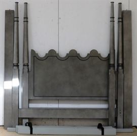 Modern History queen size canopy bed