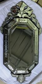 Cut Venetian wall mirror