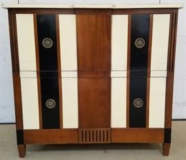 Polidor striped 2 drawer chest