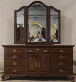 Triple mirror dresser by Jamestown Sterling