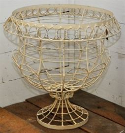Pair of wire urn planters