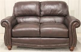Leather Italia loveseat
