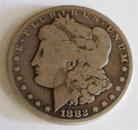 1882 Carson City silver dollar