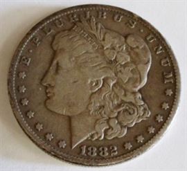 1882 Carson City silver dollar