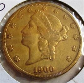 1900-S $20.00 Gold Liberty