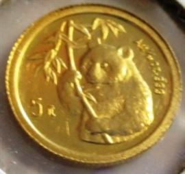 1995 1/20 oz China Gold Panda