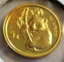 1995 1/20 oz China Gold Panda