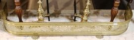 Brass Chippendale fender