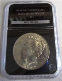 1923 UNC Peace Silver Dollar