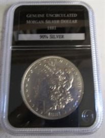 1881 UNC Morgan Silver Dollar