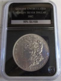 1882 UNC Morgan Silver Dollar