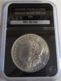 1904 UNC Peace Silver Dollar