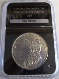 1889 UNC Morgan Silver Dollar