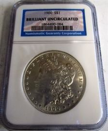 1900 BU Morgan Silver Dollar