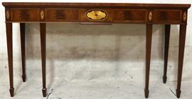 Inlaid hall table