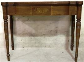 Inlaid Sheraton game table
