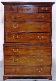 19th Century 2 part chest on chest