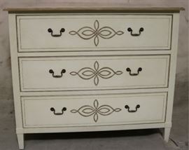 Painted 3 drawer chest