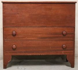 Primitive mule chest w/ drawers