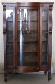 Empire curved glass cabinet