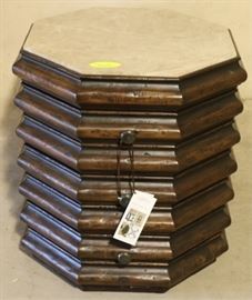 Marble top table by Jonathan Charles