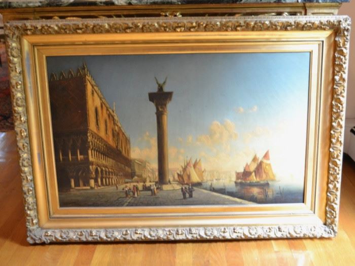 Thadeus DeFrees oil painting of Venice