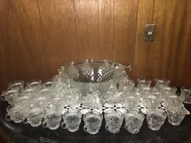 Vintage 42 piece Punch Bowl Set!