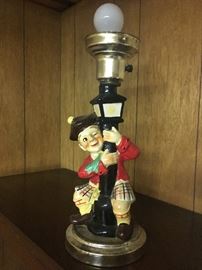 Vintage Drunken Scottish Man Lamp!