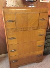 Vintage Waterfall Style Dresser!